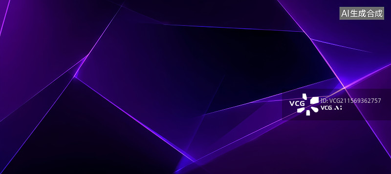 【AI数字艺术】紫色激光线条抽象背景图片素材