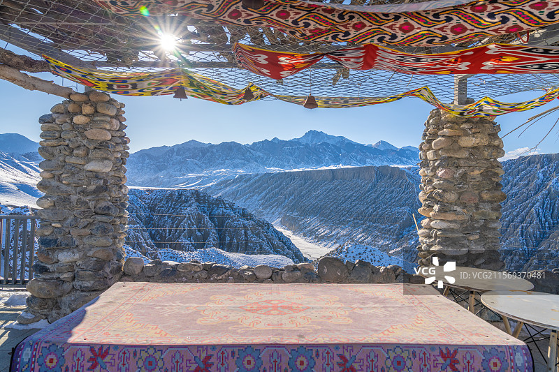 冬季 新疆独山子大峡谷图片素材