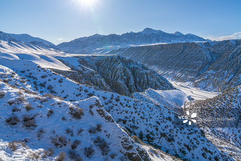 冬季 新疆独山子大峡谷图片素材