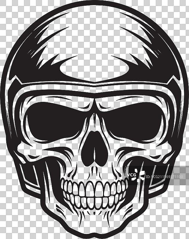 带头盔的骷髅守卫骷髅图标图片素材