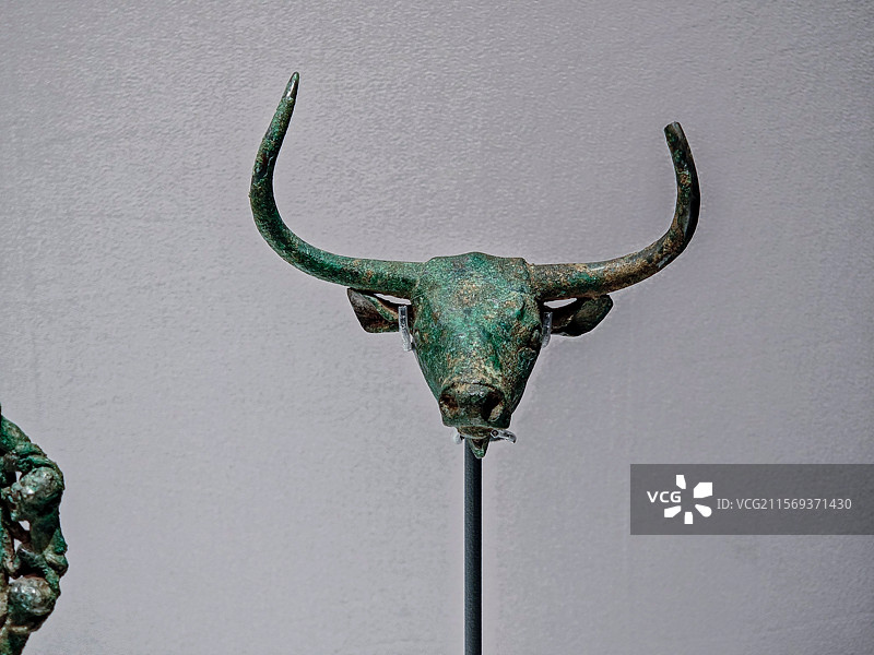 上海博物馆展出的青铜器文物图片素材