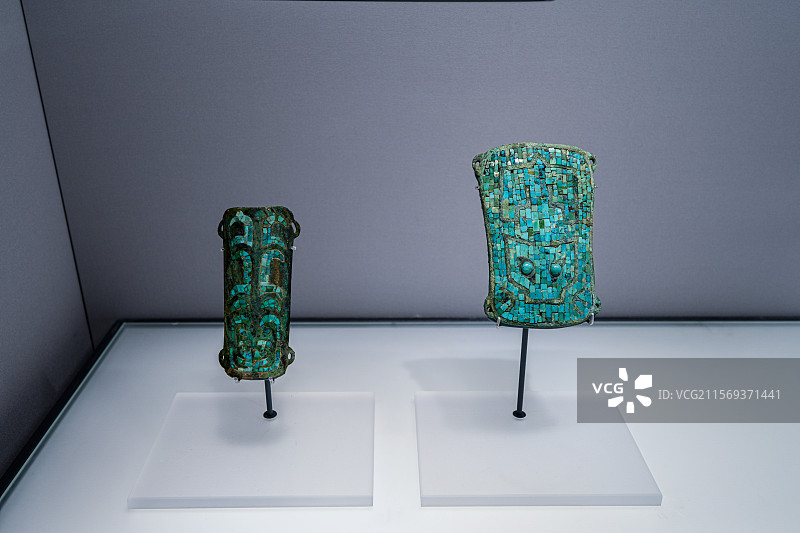 上海博物馆展出的青铜器文物图片素材