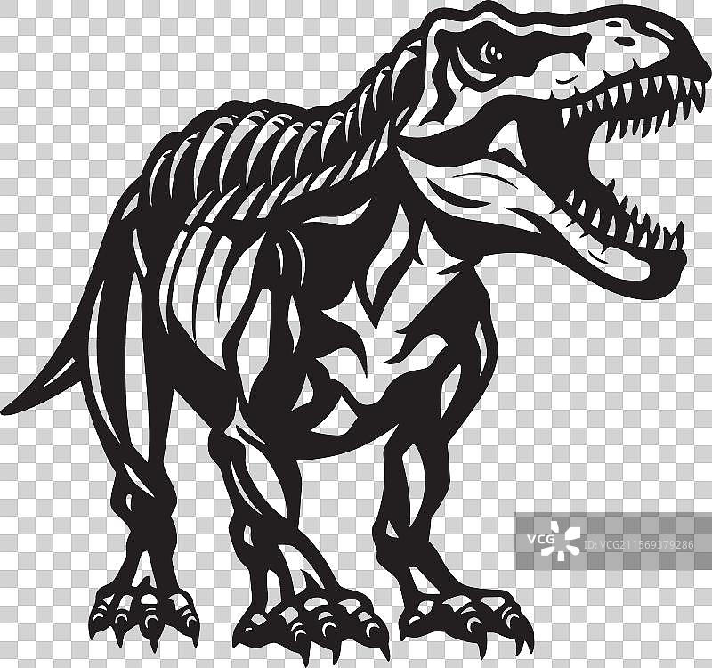 古代文物霸王龙标志图形图片素材