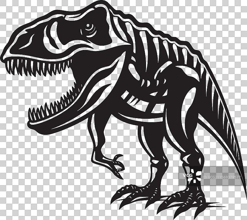 暴君的致敬 霸王龙 标志性设计 恐龙图片素材