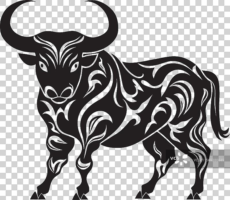 太平洋力量公牛设计与塔希提图片素材