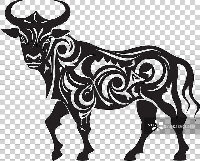 太平洋力量公牛设计与塔希提图片素材