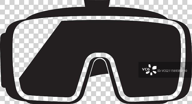 网络视野虚拟现实眼镜标志数字化图片素材