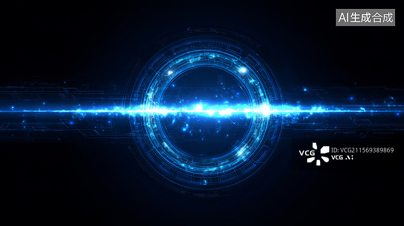 【AI数字艺术】未来科技能量核心图片素材