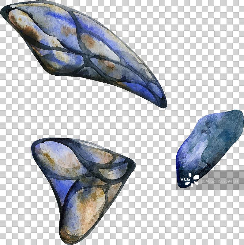 手绘水彩蝴蝶仙女翅膀宝石图片素材