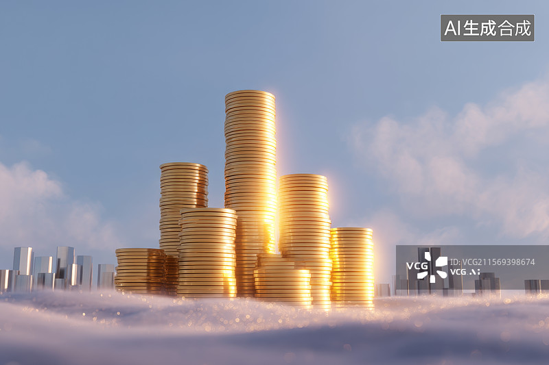 【AI数字艺术】财富银行收入增长图片素材