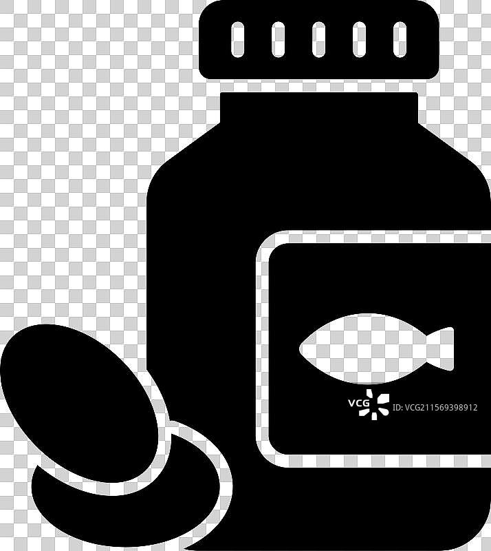 获取这个令人惊叹的鱼油维生素Omega 3图标图片素材