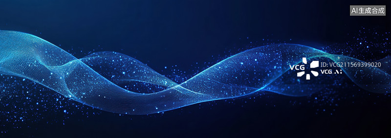 【AI数字艺术】一个充满动感和科技感的抽象场景图片素材
