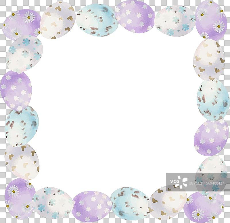 水彩手绘复活节庆祝插图图片素材