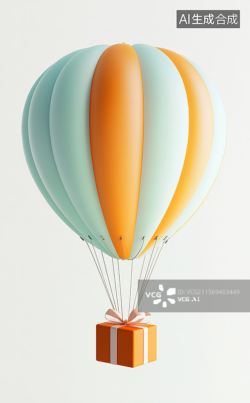【AI数字艺术】热气球图片素材