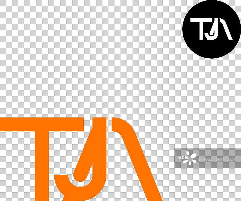TJA字母标志单字母设计图片素材
