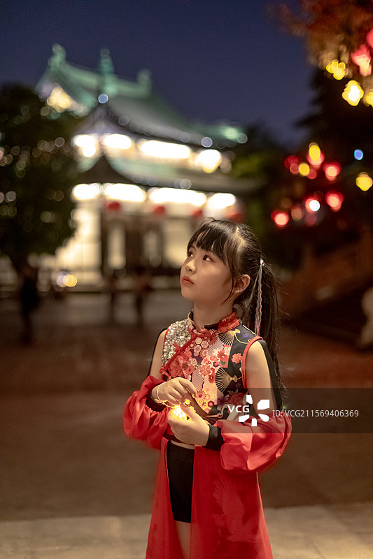 端午节古风小女孩图片素材