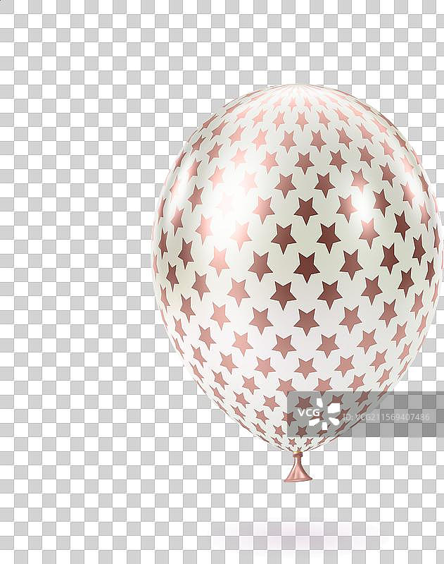 粉白色奢华逼真的气球图片素材