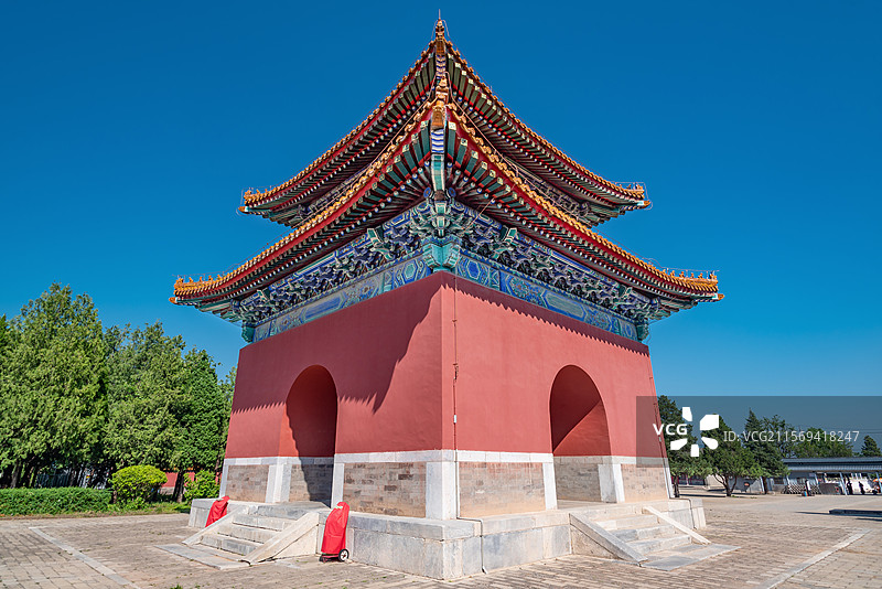 北京明十三陵昭陵神功圣德碑亭图片素材