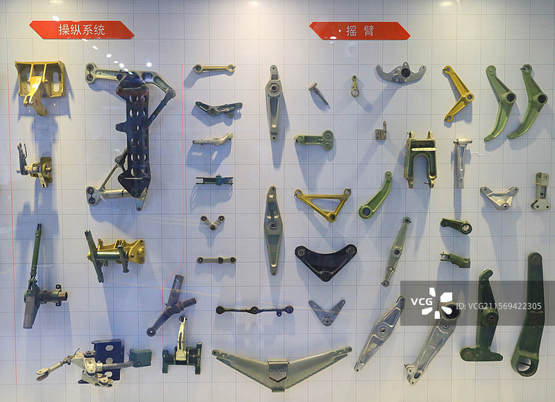 北京航天航空博物馆的飞机及零部件图片素材