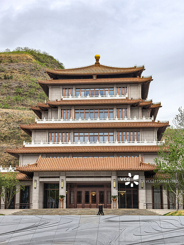 中国国家版本馆中央总馆核心建筑文瀚阁外景图片素材