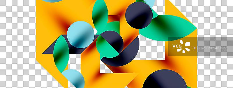 带阴影的金属色圆圈和其他元素图片素材