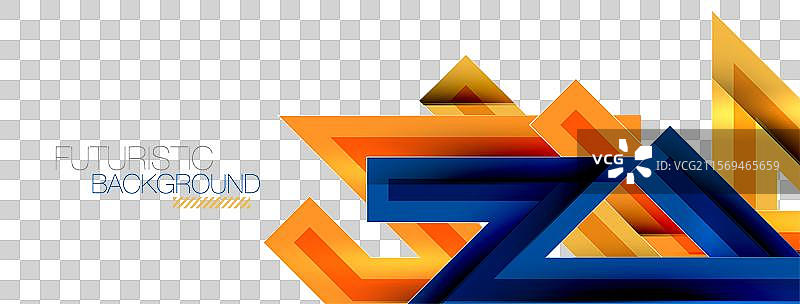 动态几何抽象背景中的锯齿线条图片素材