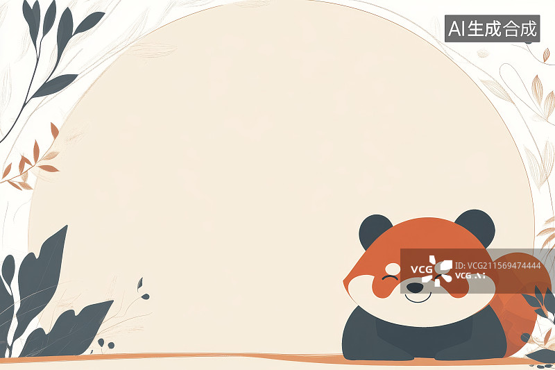 【AI数字艺术】可爱的卡通小熊猫图片素材