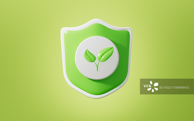 绿植低碳环保概念3D渲染图片素材