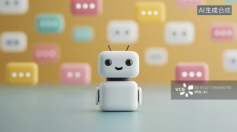 【AI数字艺术】AI聊天机器人互动技术图片素材