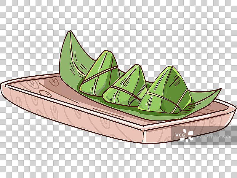 木托盘里的粽子图片素材