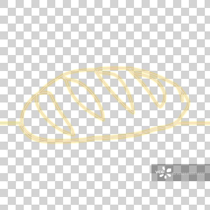 新鲜面包店标志霓虹灯光概念图片素材