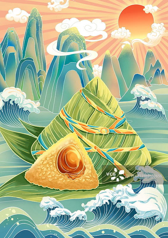 端午节-祭奠屈原的粽子图片素材