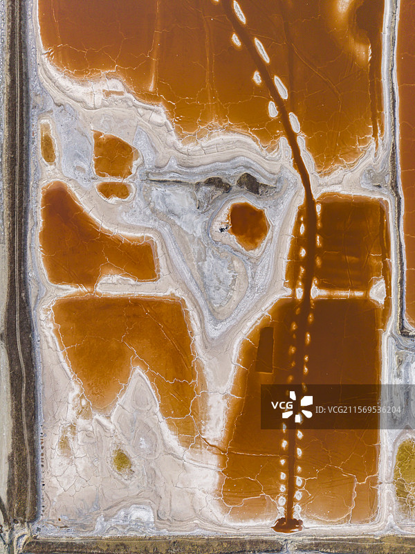 夏日的山西运城盐湖图片素材