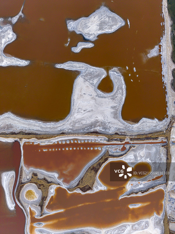 夏日的山西运城盐湖图片素材