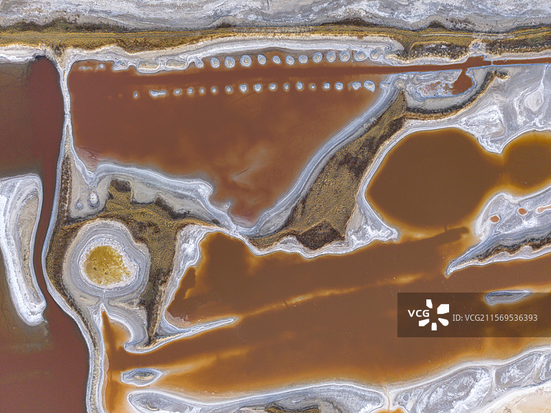 夏日的山西运城盐湖图片素材