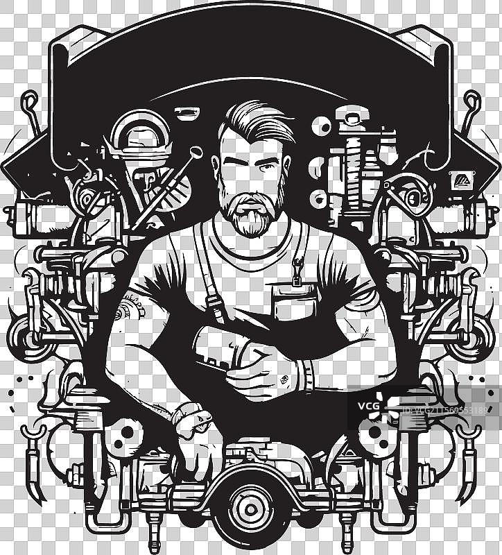 作为专业人士的幕后生活图片素材