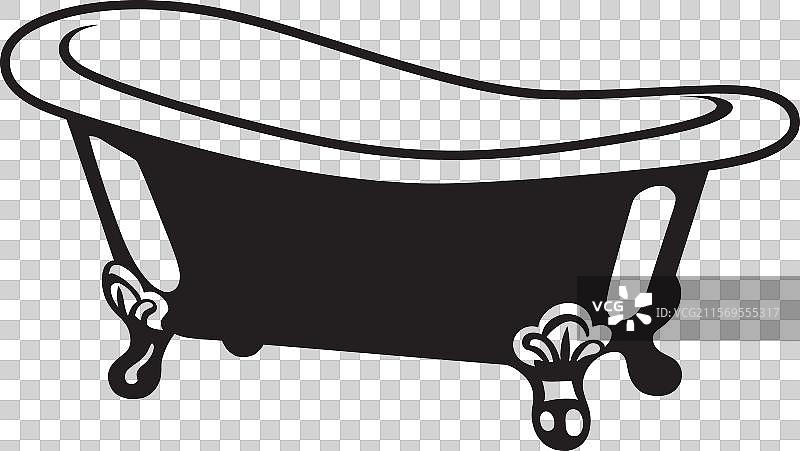 在星空下的户外浴缸沐浴图片素材