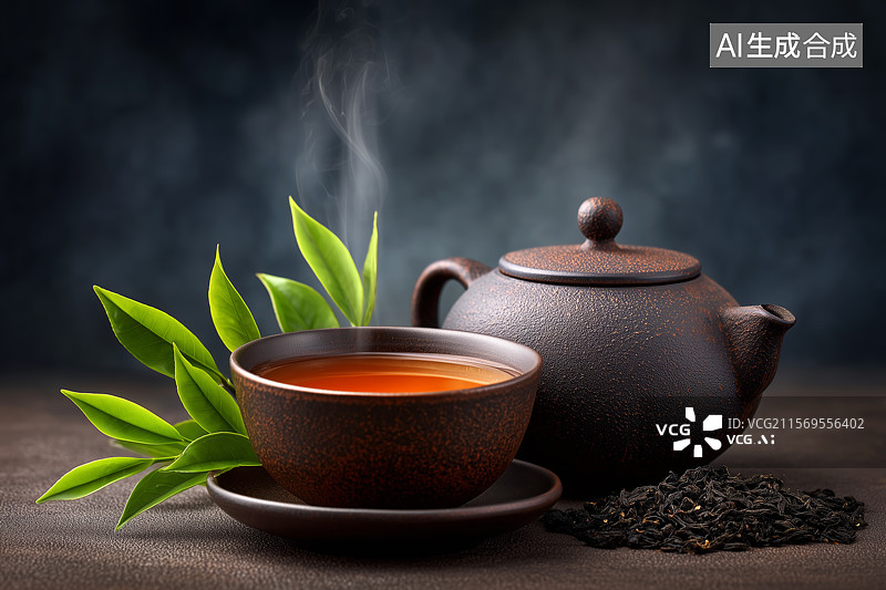 【AI数字艺术】茶汤静物拍摄图片素材