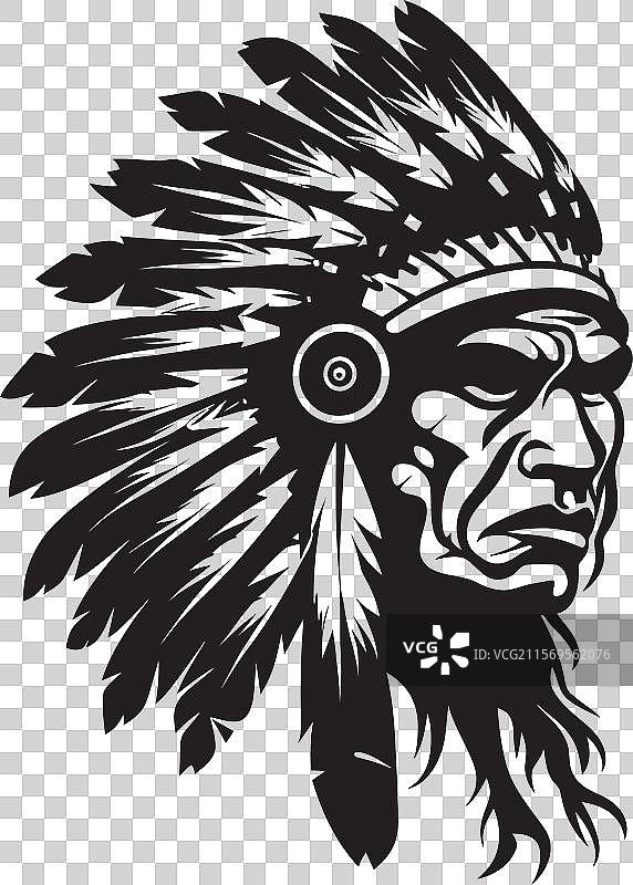 沙漠战士阿帕奇标志图标阴影面容图片素材