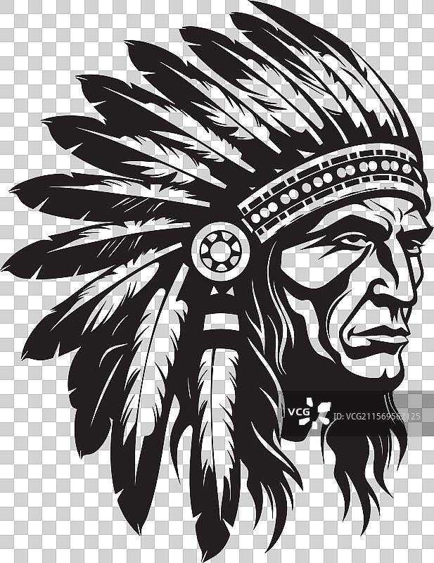 沉默的守护者部落徽章设计图片素材