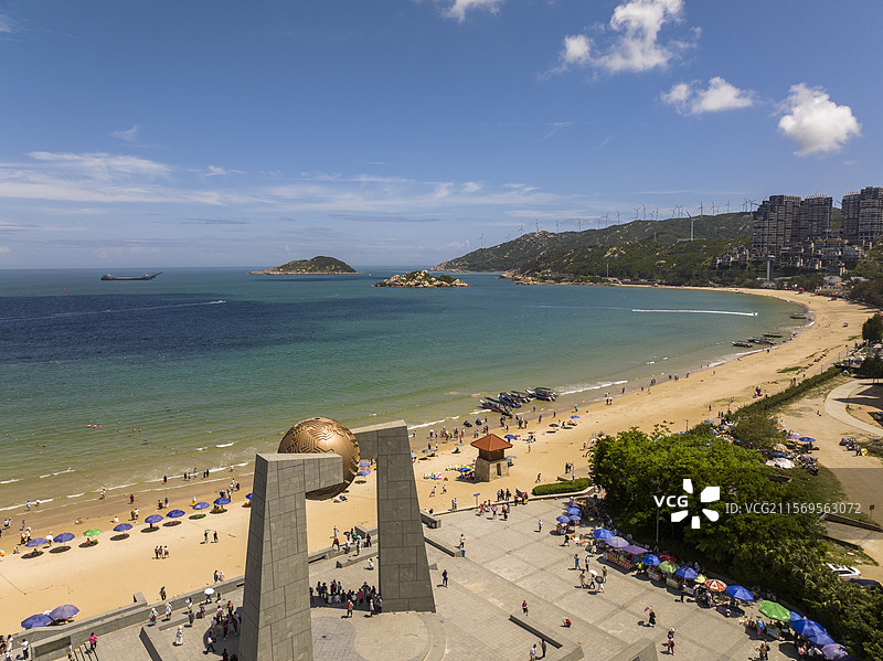 航拍广东省汕头市南澳岛风光图片素材