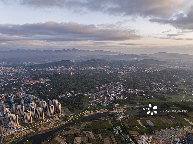 航拍福建省漳州市漳浦县欢乐岛风光图片素材