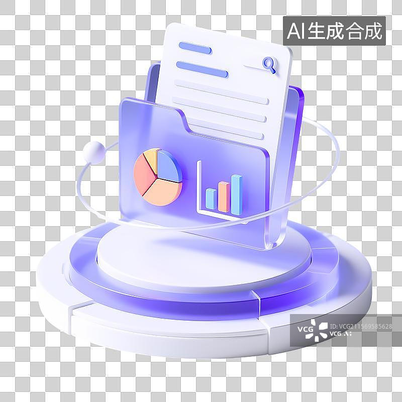 【AI数字艺术】数据文件夹与图表图片素材