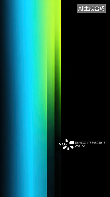 【AI数字艺术】蓝绿渐变垂直条纹背景图片素材