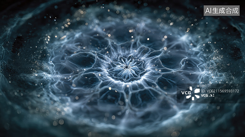 【AI数字艺术】宇宙星云的复杂结构图片素材