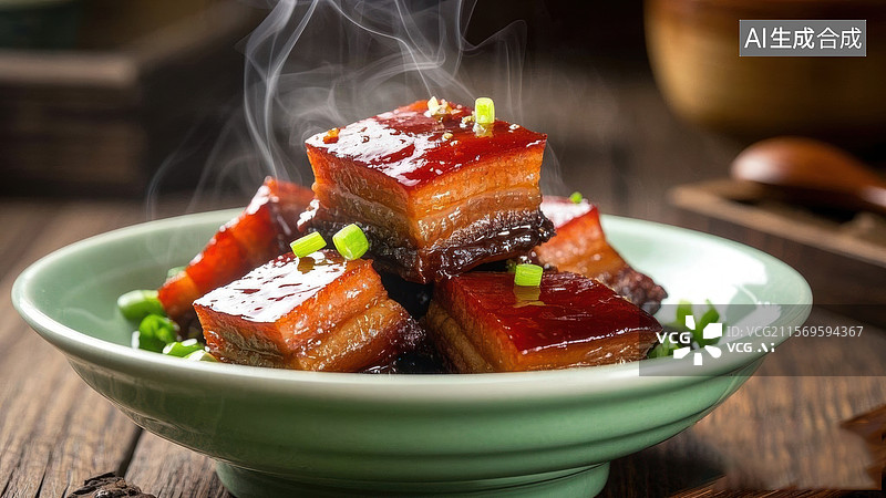 【AI数字艺术】红烧肉美食食物图片素材