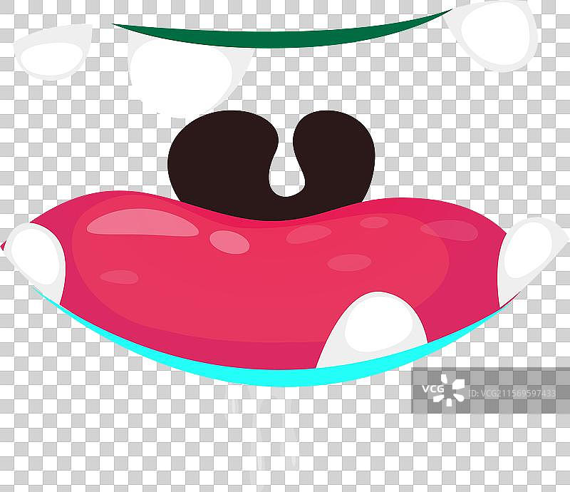 搞笑的卡通绿色僵尸角色设计图片素材