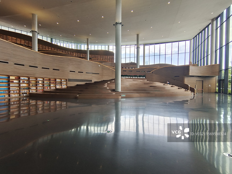 天府人文艺术图书馆大厅图片素材