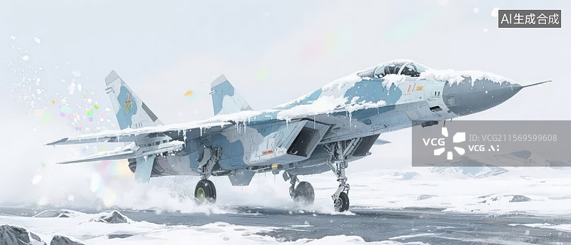 【AI数字艺术】战斗机起飞瞬间图片素材
