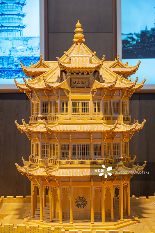 武汉黄鹤楼模型建筑图片素材